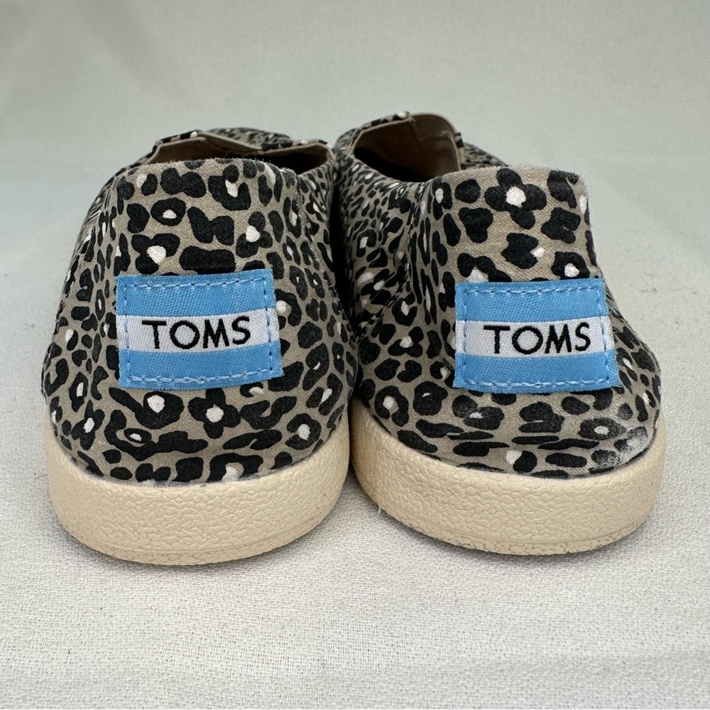 Toms Avalon Leopard Print Canvas Slip On Shoe 9 B… - image 7